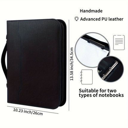 A4 Portfolio Ring Binder Durable Material For Office School Document Storage