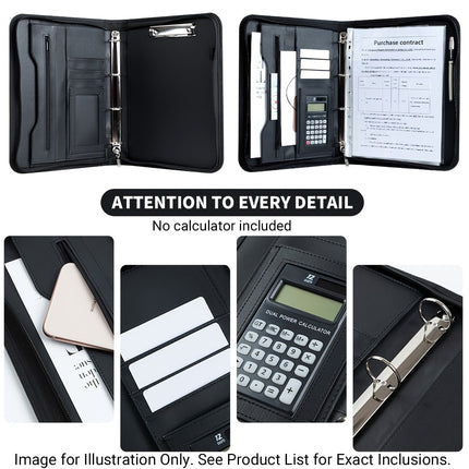A4 Portfolio Ring Binder Durable Material For Office School Document Storage
