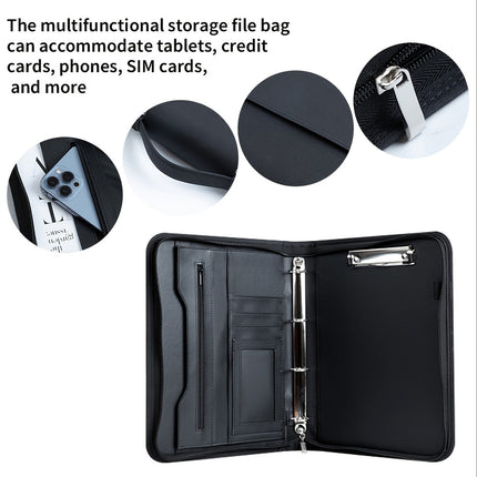 A4 Portfolio Ring Binder Durable Material For Office School Document Storage