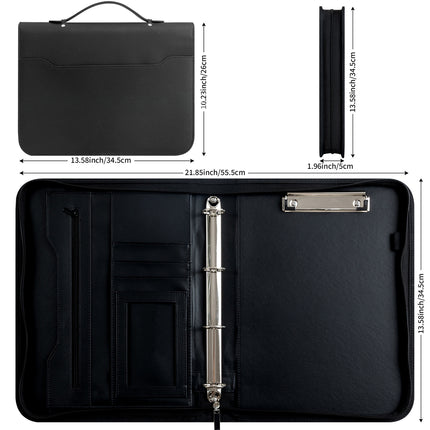 A4 Portfolio Ring Binder Durable Material For Office School Document Storage