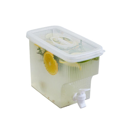 3.9L Water Jug with Tap Beverage Drink Dispenser Refrigerator Lemonade Container