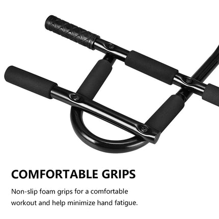 Pull Up 2-Bar Doorway Trainer Home Indoor Gym Fitness Equipment Stable Durable