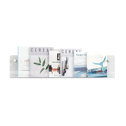 Wall-Mount Acrylic Storage Rack 2 Styles Storage Shelf Modern for Home Bathroom