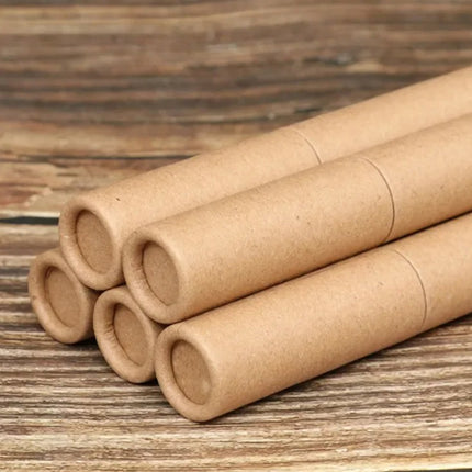 20Pcs Paper Storage Tube Set Craft Organiser Small Item Container Kraft Packaging