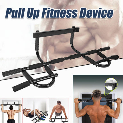 Pull Up 2-Bar Doorway Trainer Home Indoor Gym Fitness Equipment Stable Durable