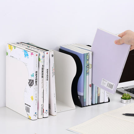 Extendable Metal Desktop Book Storage Rack Bookshelf Space Saving Adjustable