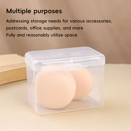 10PCS Mini Clear Plastic Storage Box Small Item Organiser Jewellery Craft Parts