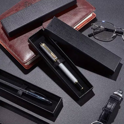 Black Pen Gift Box Set 20pcs Clamshell Storage Case for Fountain Ballpoint