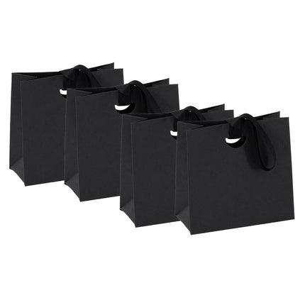 4PCS Paper Gift Bag with Ribbon Durable Gift Bags for Birthday Party Favors