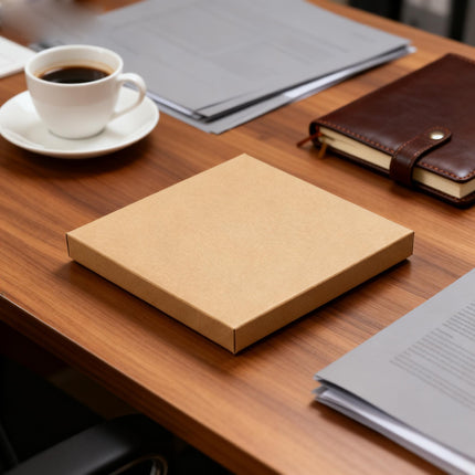 Kraft Paper Box 2 Sizes Brown 50Pcs Packaging Shipping Box Quick Folded Durable