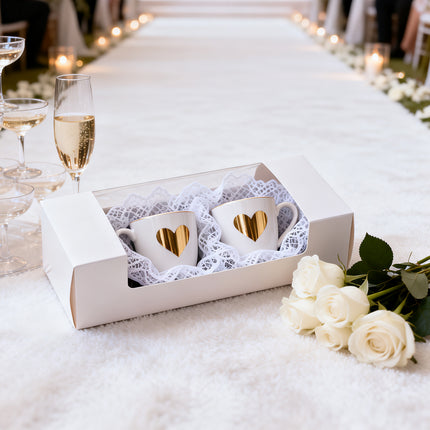 50PCS Gift Boxes with Clear Window Jewelry Presentation Boxes for Retail