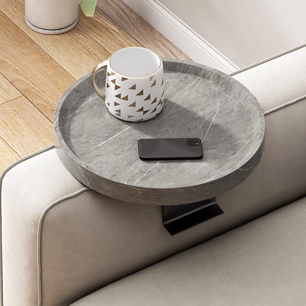Adjustable Sofa Side Table Snacks Drinks Laptop Tablet Space Saving Holder