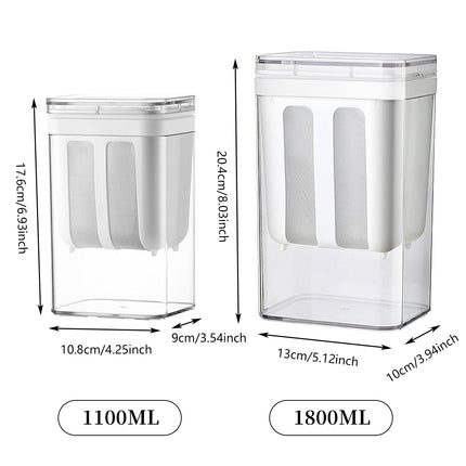 1100/1800ml Yogurt Whey Strainer with Stainless Steel Mesh for Yogurt Making Use