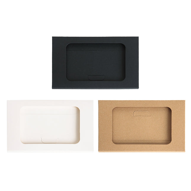 100PCS Windowed Postcard Mailing Box Cardboard Envelope for Packaging Craft Use