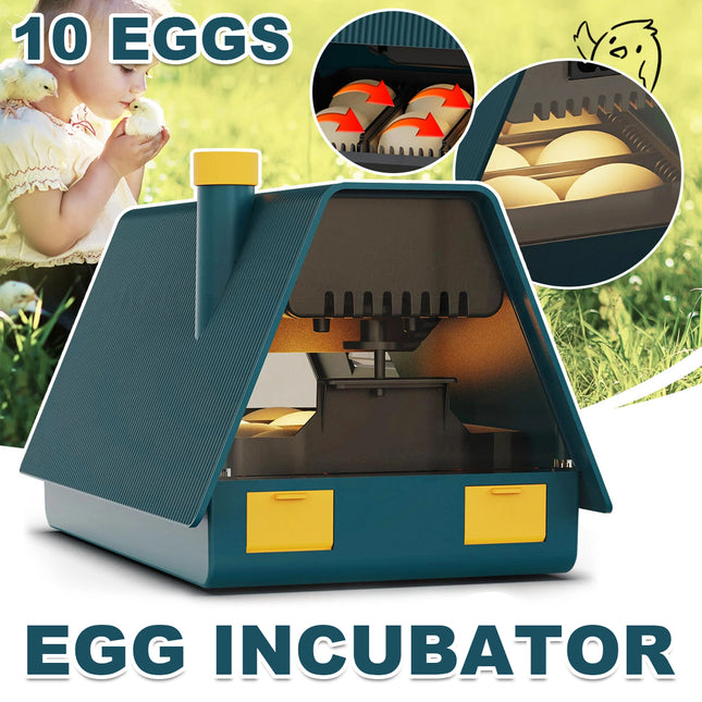 House Shaped Egg Incubator Automatic 10 Eggs Breeding Machine Chicken Duck Goose