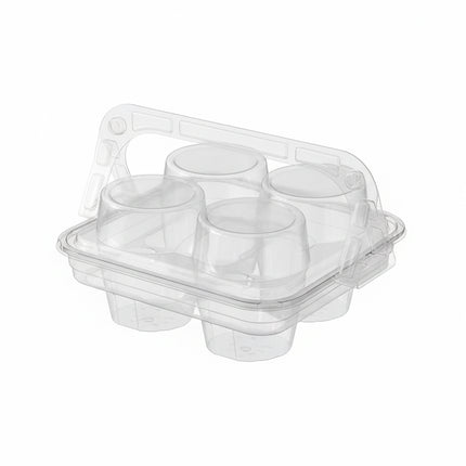 Clear Pastry Cake Box with Handle Portable Dessert Packaging Bakery Box Takeaway