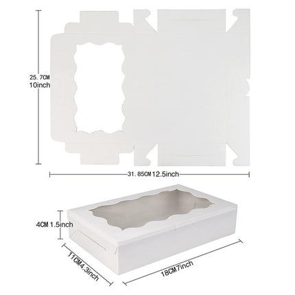 50PCS Kraft Cake Box Large Capacity Easy to Use 3 Colours Packaging