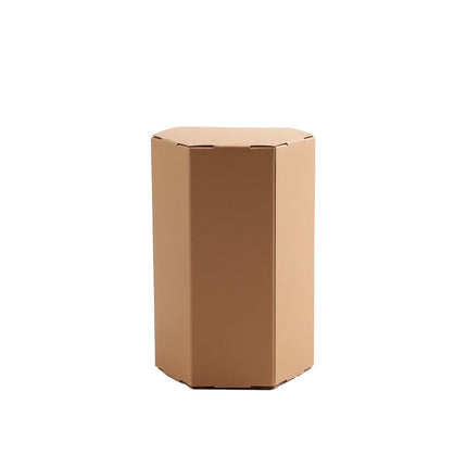 20PCS Kraft Paper Gift Box Hexagon Party Wedding Casndy Craft Packaging Box