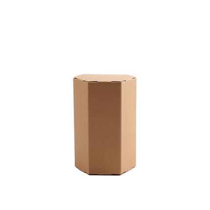 20PCS Kraft Paper Gift Box Hexagon Party Wedding Casndy Craft Packaging Box