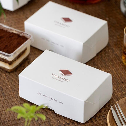 Western Dessert Presentation Box 50 Pack Tiramisu Bakery Gift Packaging Set