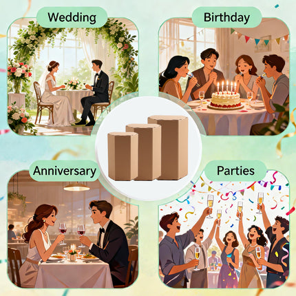 20PCS Kraft Paper Gift Box Hexagon Party Wedding Casndy Craft Packaging Box