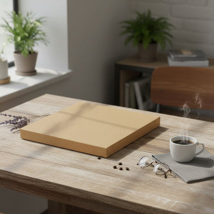 Kraft Paper Box 2 Sizes Brown 50Pcs Packaging Shipping Box Quick Folded Durable