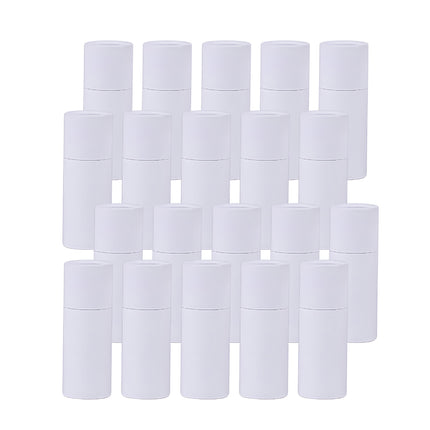 20PCS Kraft Paper Cylinder Gift Boxes Round Cardboard Tubes with Lids