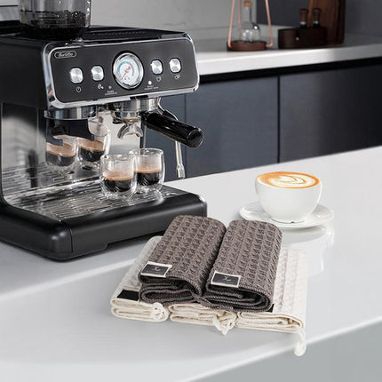 5PCS Waffle Cleaning Cloth Coffee Machine Bar Towel Dish Rag Absorbent
