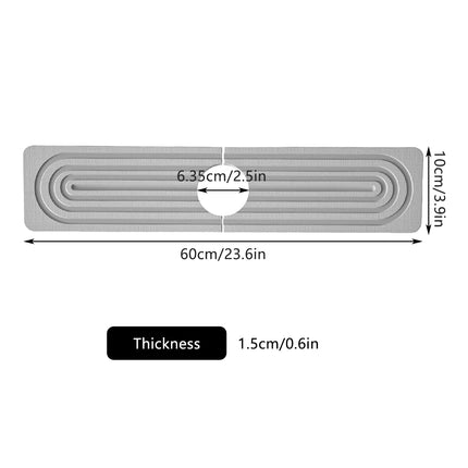 Diatomaceous Earth Faucet Mat Loop Groove Water Absorbent Quick Dry Non-Slip