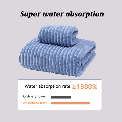 Quick Dry Bath Towel Lightweight Absorbent Fabric Shower Beach Travel Use