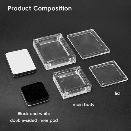 5PCS Acrylic Transparent Jewelry Display Case Necklace Earring Ring Bracelet