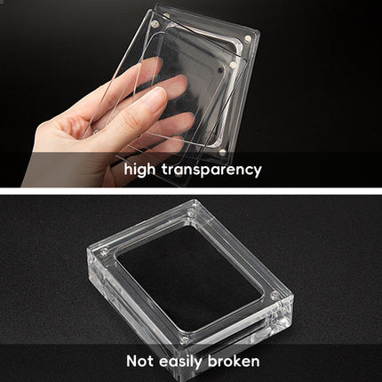 5PCS Acrylic Transparent Jewelry Display Case Necklace Earring Ring Bracelet