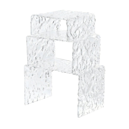 10 Sets Clear Acrylic Dessert Fruit Display Stand Party Wedding Bakery Shop Use