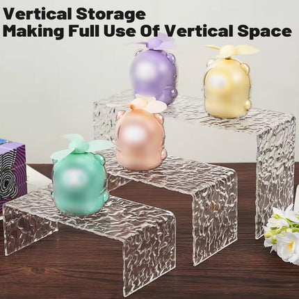 10 Sets Clear Acrylic Dessert Fruit Display Stand Party Wedding Bakery Shop Use