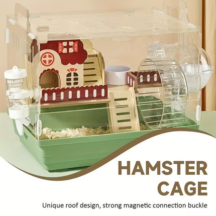 Acrylic Hamster Cage Breathable Transparent Pet Home Decor Easy Separation