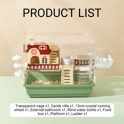 Acrylic Hamster Cage Breathable Transparent Pet Home Decor Easy Separation