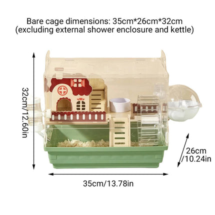 Acrylic Hamster Cage Breathable Transparent Pet Home Decor Easy Separation