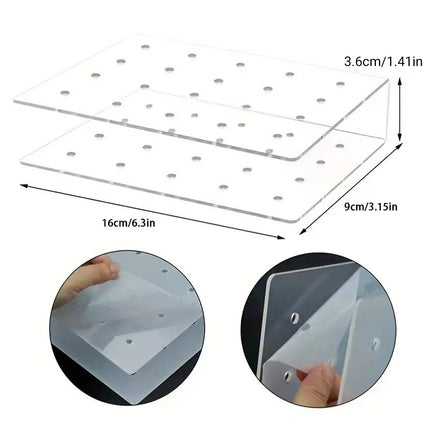 2PCS Acrylic Lollipop Display Stand 20 Holes Clear Candy Rack for Party Shop