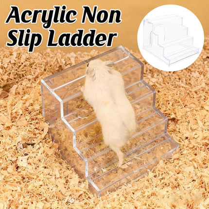 Clear Acrylic Hamster Hideout Anti Slip Habitat Decoration Toy Easy to Clean