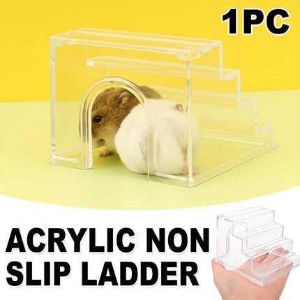 Clear Acrylic Hamster Hideout Anti Slip Habitat Decoration Toy Easy to Clean