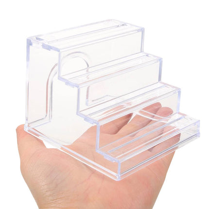 Clear Acrylic Hamster Hideout Anti Slip Habitat Decoration Toy Easy to Clean