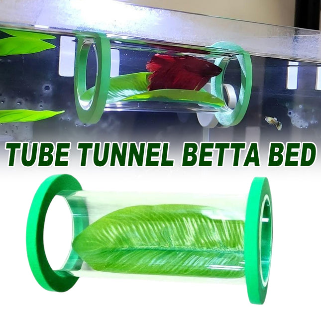 Acrylic Tube Tunnel Betta Bed Transparent Fish Tank Decor Superior Material