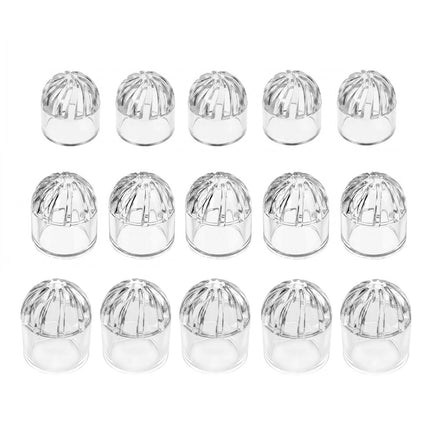 Clear Acrylic Aquarium Inlet Cap Strainer Guard 5 Pack