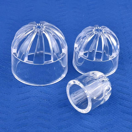 Clear Acrylic Aquarium Inlet Cap Strainer Guard 5 Pack