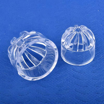 Clear Acrylic Aquarium Inlet Cap Strainer Guard 5 Pack