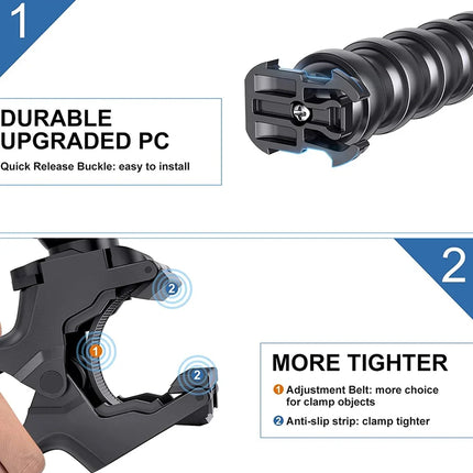 Action Camera Holder Accessories Adjustable for Outdoor Sports Vlogging Use