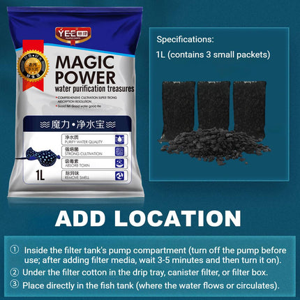 Coconut Shell Charcoal Aquarium Activated Carbon Filter Media 2 Pack