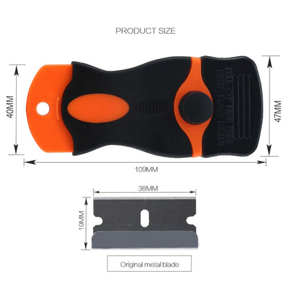 1X Plastic Razor Blade Paint Glue Adhesive Scraper Blades Cleaner Tools