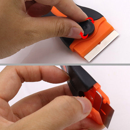 1X Plastic Razor Blade Paint Glue Adhesive Scraper Blades Cleaner Tools