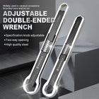 2PCS Auto Repair Double Headed Wrench Set Double Open End Wrench for Garage Use